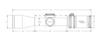 Arken Optics Outrider 2-12x42 SFP Tüfek Dürbünü
