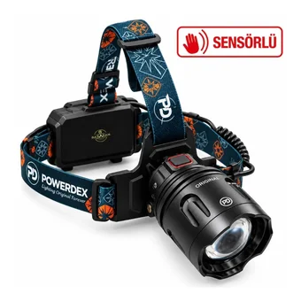 Powerdex PD-2672 Sensörlü ve Zoomlu Kafa Lambası