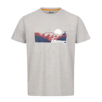 Blaser Outfits Allgäu Mountain Print T-Shirt
