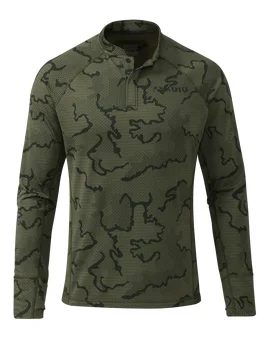 KUIU Ridgepoint Fleece Henley - Olive Tonal