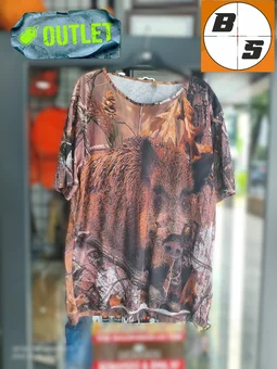 Archercamp Meşe Desenli Yaban Domuzu Baskılı Outdoor Tişört (XL - Outlet)