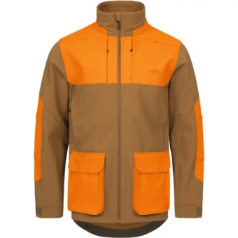 Blaser Outfits Tackle Softshell Ceket Brown/Blaze Orange